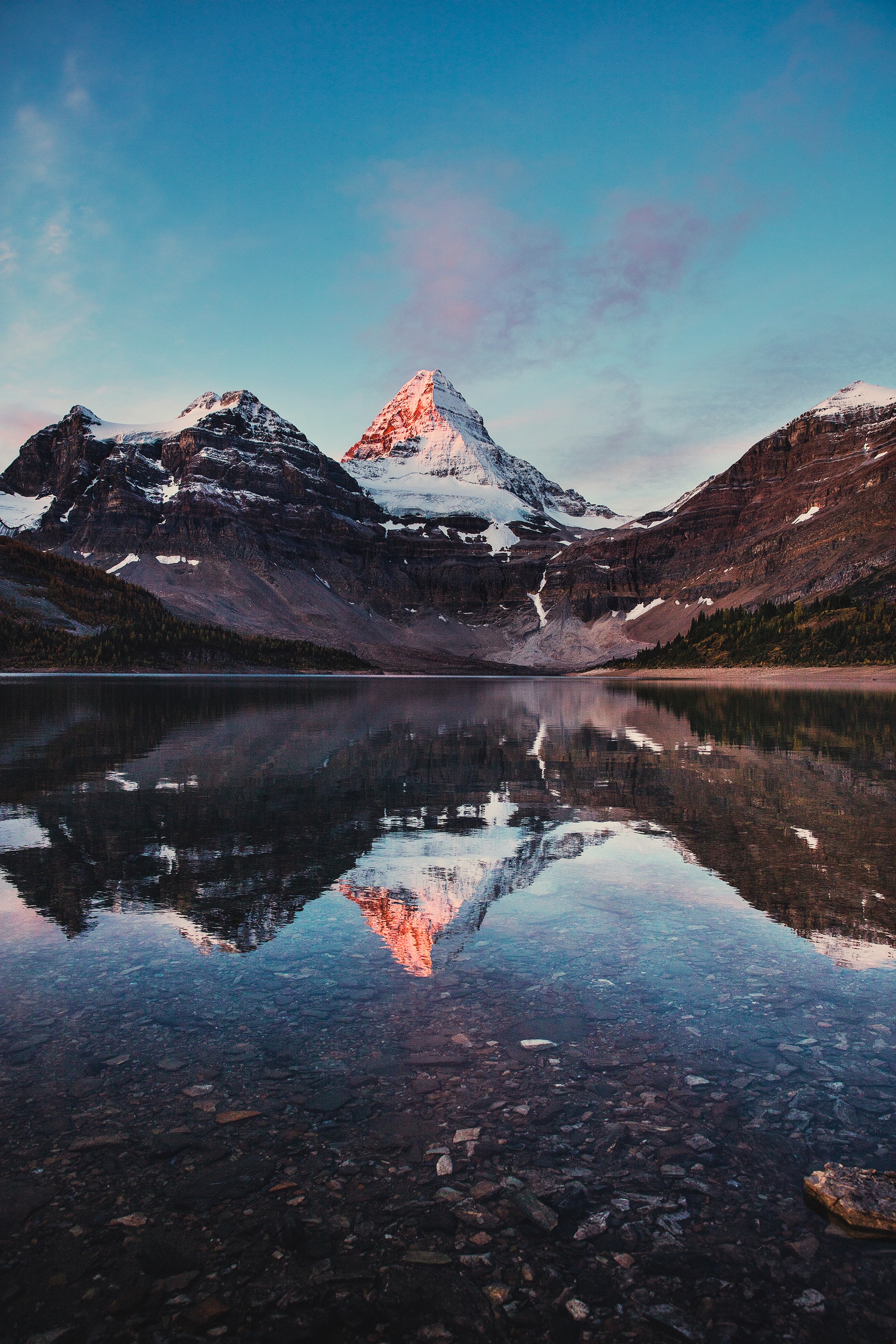 A picture of Mt Assiniboine in British Columbia