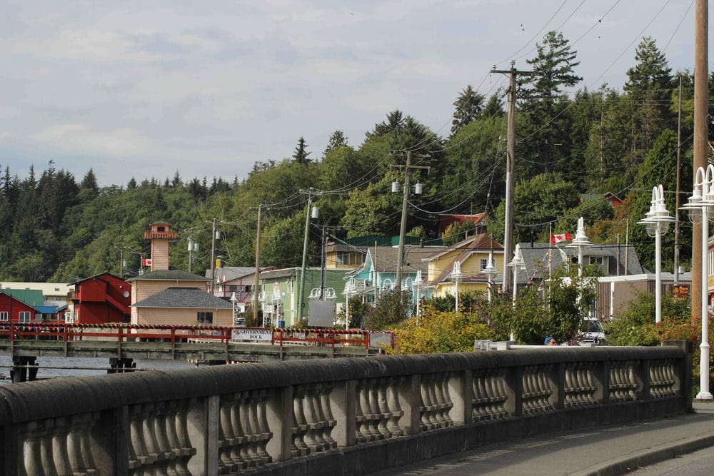 A picture of the Village of Alert Bay.