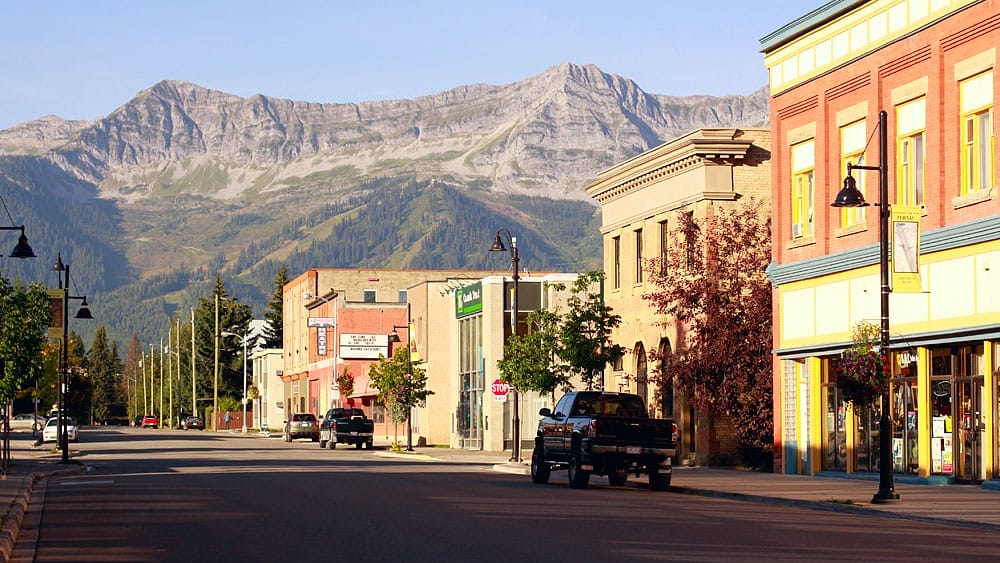 A picture of the City of Fernie.