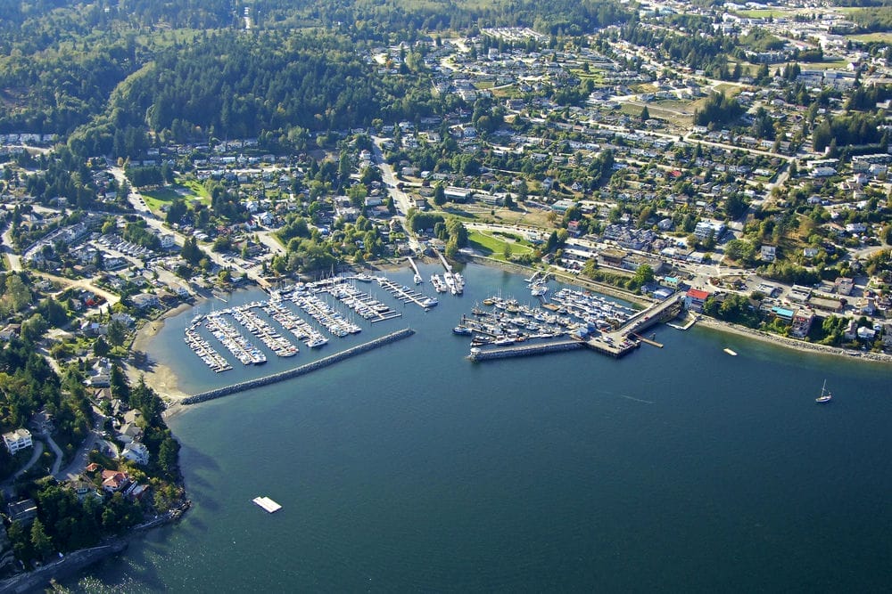 A picture of the Town of Gibsons.