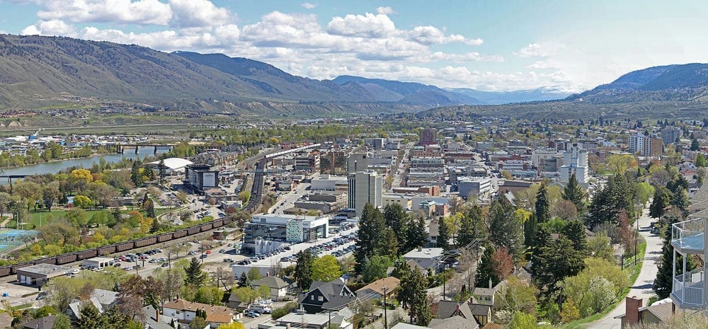 A picture of the City of Kamloops.