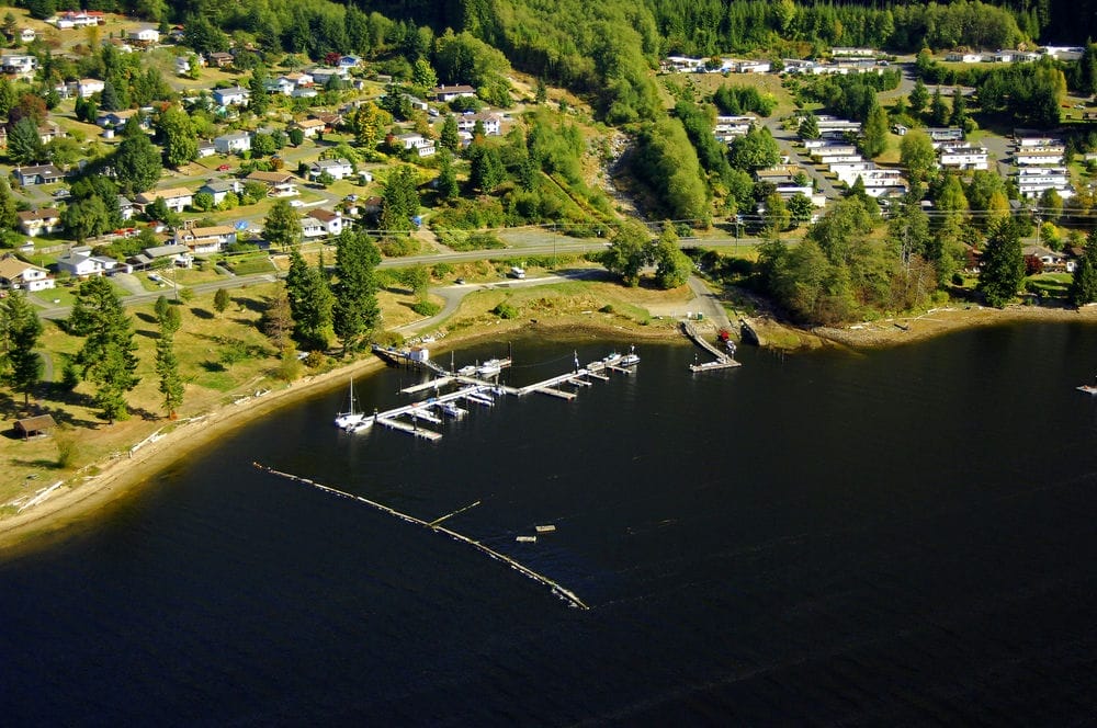 A picture of the Village of Port Alice.