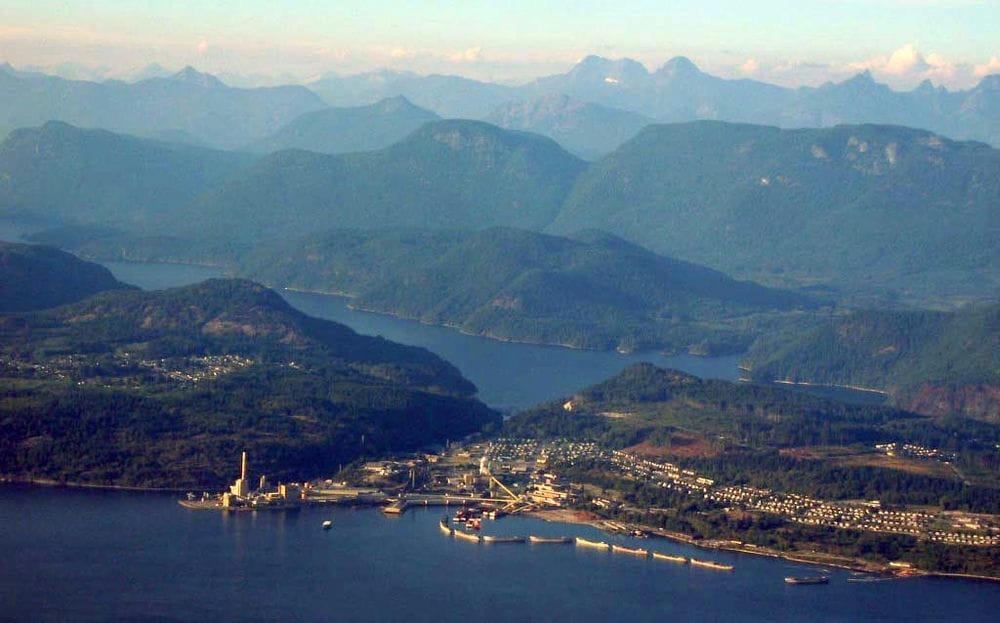 A picture of the City of Powell River.