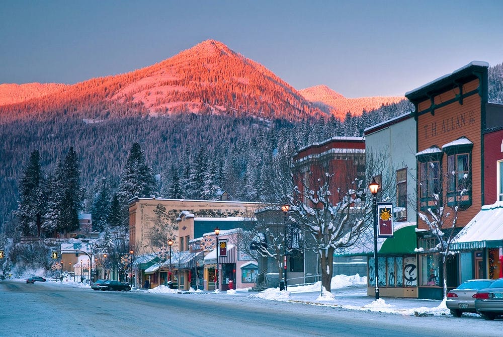 A picture of the City of Rossland.