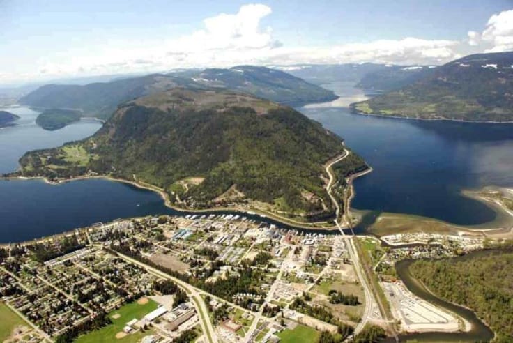 A picture of the District municipality of Sicamous.