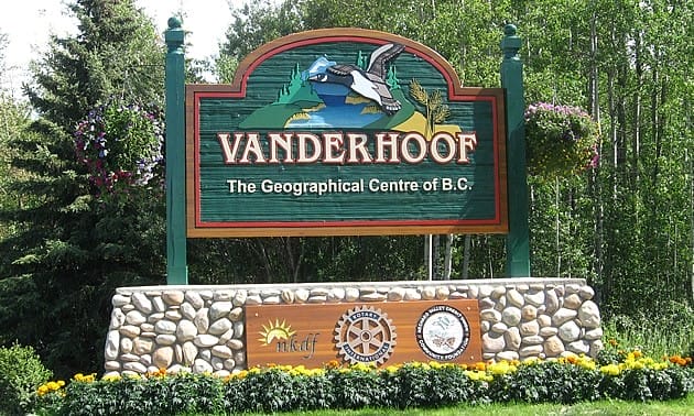 A picture of the District municipality of Vanderhoof.
